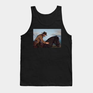 Raven black shire Tank Top